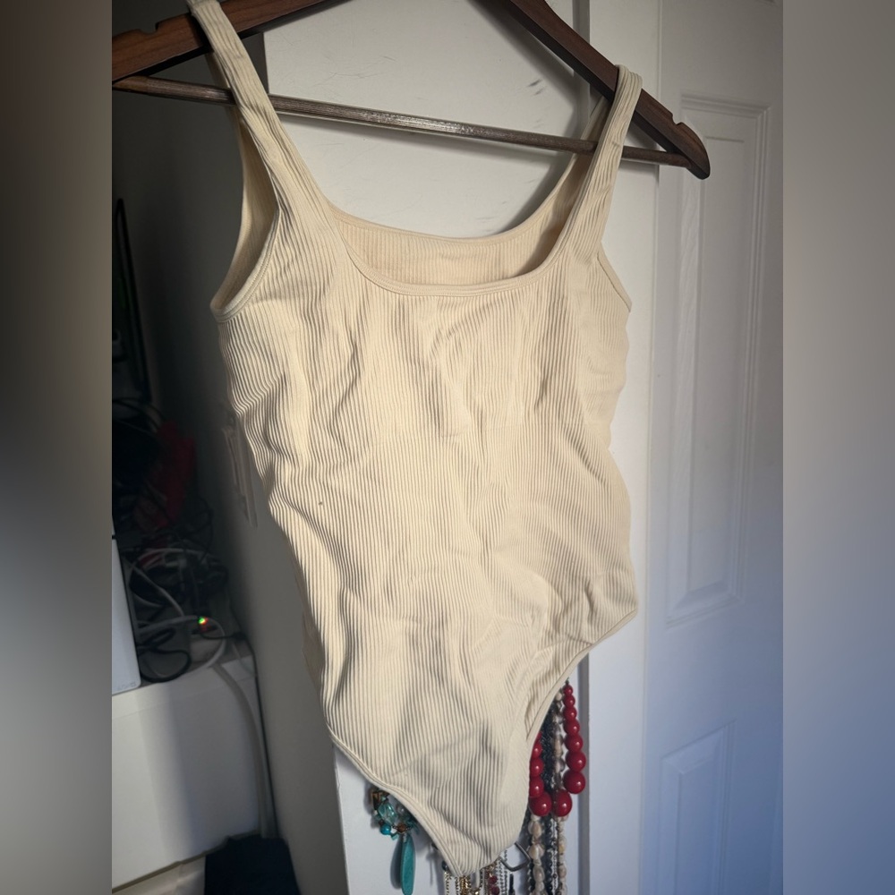 Cream-Colored Compression Bodysuit - image 3